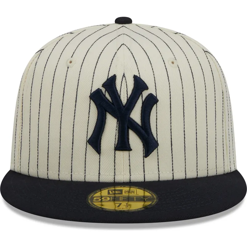 kepsar-plana-beige-justerad-59fifty-retro-script-fran-new-york-yankees-mlb-av-new-era