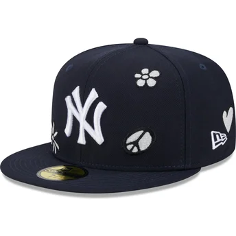 marinbla-platt-keps-justerad-59fifty-sunlight-pop-fran-new-york-yankees-mlb-av-new-era