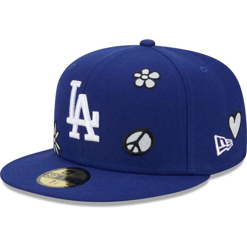 platt-bla-justerad-keps-59fifty-sunlight-pop-fran-los-angeles-dodgers-mlb-av-new-era