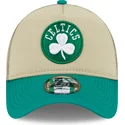 boston-celtics-nba-new-era-9forty-a-frame-all-day-trucker-beige-och-gron-truckerkeps