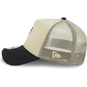 las-vegas-raiders-nfl-new-era-beige-och-svart-9forty-a-frame-all-day-truckerkeps