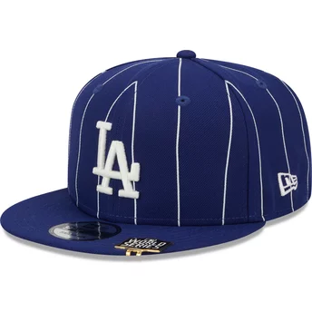 Blå platt snapback 9FIFTY Pinstripe Visor Clip från Los Angeles Dodgers MLB av New Era