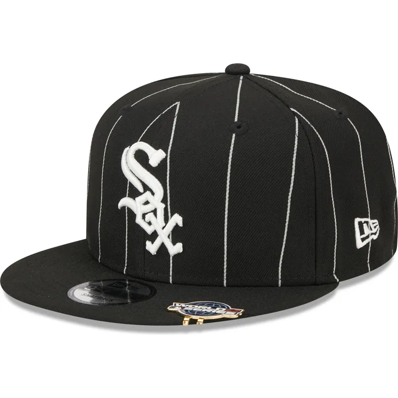 kepsar-plana-svart-snapback-9fifty-pinstripe-visor-clip-fran-chicago-white-sox-mlb-av-new-era