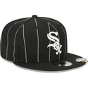 kepsar-plana-svart-snapback-9fifty-pinstripe-visor-clip-fran-chicago-white-sox-mlb-av-new-era