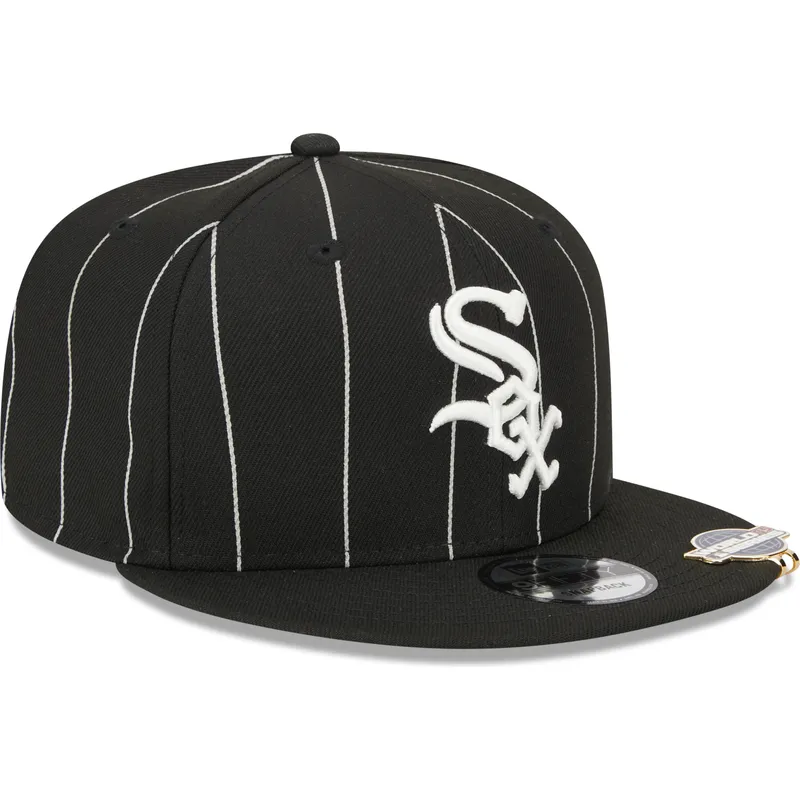kepsar-plana-svart-snapback-9fifty-pinstripe-visor-clip-fran-chicago-white-sox-mlb-av-new-era