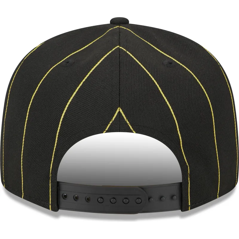 svart-platt-snapback-keps-9fifty-pinstripe-visor-clip-fran-pittsburgh-pirates-mlb-av-new-era