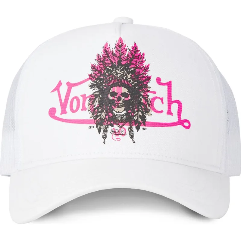 vit-trucker-keps-ind-w-fran-von-dutch