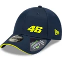 justerbar-morkbla-9forty-repreve-flawless-keps-fran-valentino-rossi-vr46-motogp-av-new-era