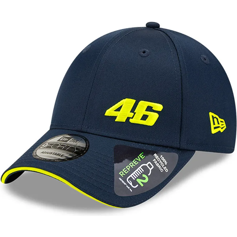 kepsar-curva-marinbla-justerbart-band-9forty-repreve-flawless-fran-valentino-rossi-vr46-motogp-av-new-era