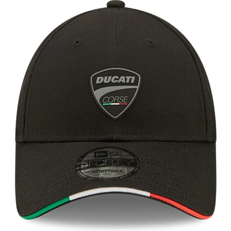 kepsar-curva-svart-justerbart-band-9forty-repreve-flag-sandwich-fran-ducati-motor-motogp-av-new-era