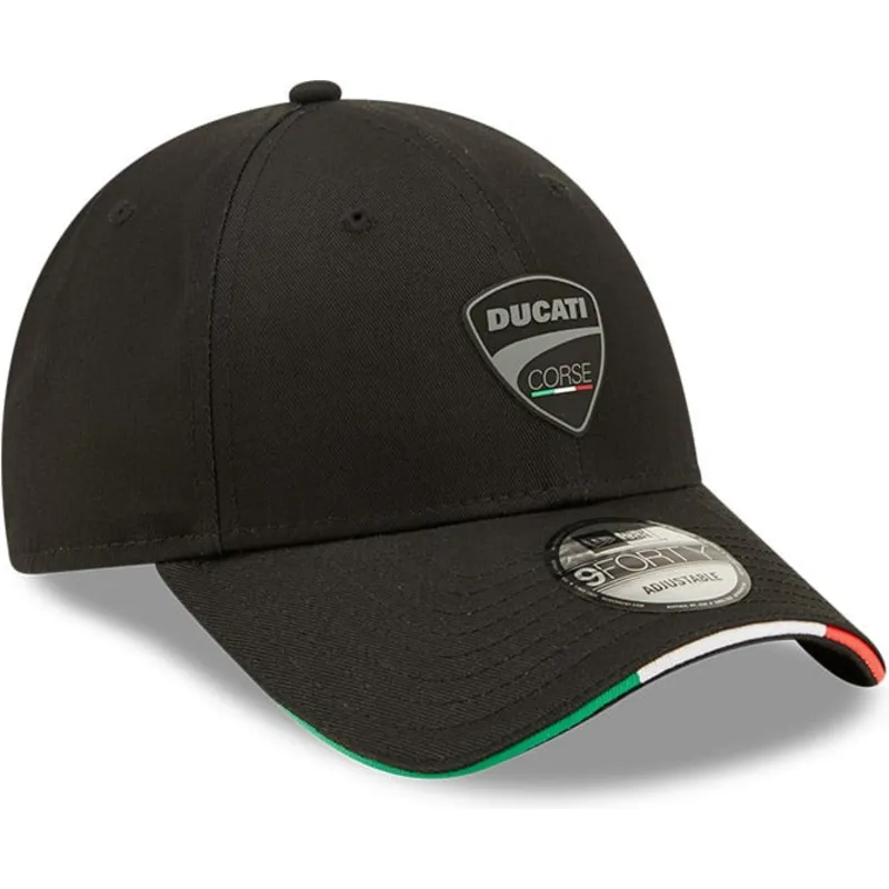 kepsar-curva-svart-justerbart-band-9forty-repreve-flag-sandwich-fran-ducati-motor-motogp-av-new-era