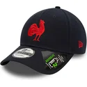 kepsar-curva-marinbla-justerbart-band-9forty-repreve-team-colour-fran-french-rugby-federation-ffr-av-new-era
