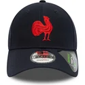 kepsar-curva-marinbla-justerbart-band-9forty-repreve-team-colour-fran-french-rugby-federation-ffr-av-new-era