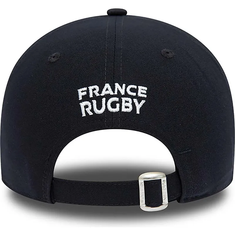kepsar-curva-marinbla-justerbart-band-9forty-repreve-team-colour-fran-french-rugby-federation-ffr-av-new-era