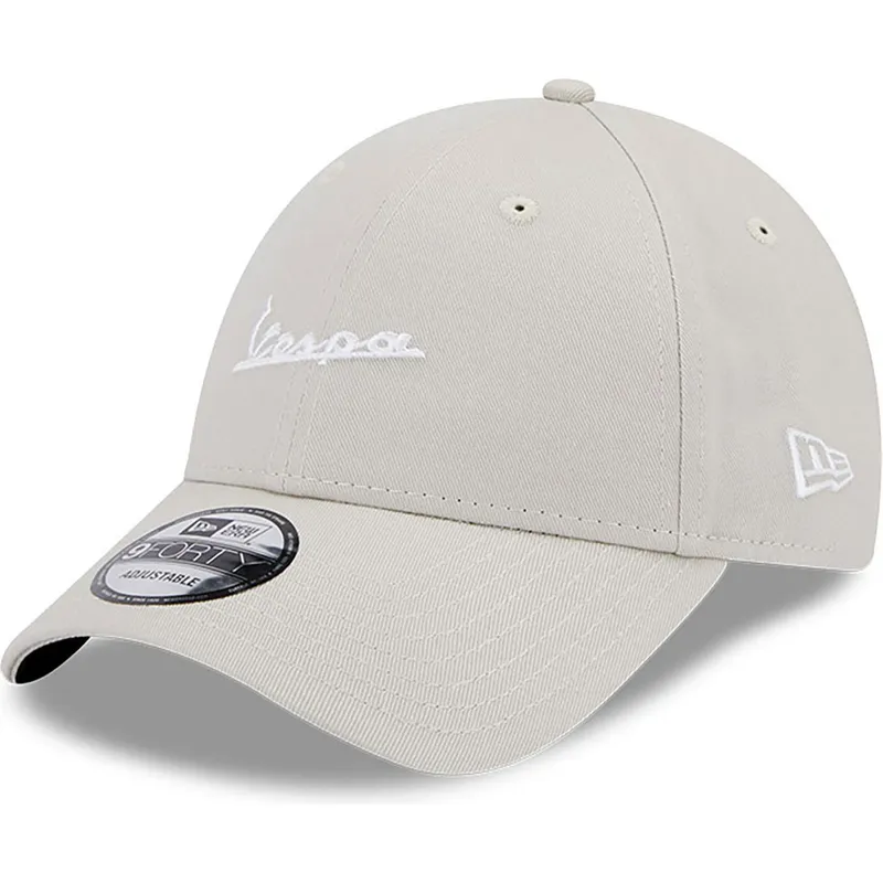kepsar-curva-beige-justerbart-band-9forty-seasonal-fran-vespa-piaggio-av-new-era