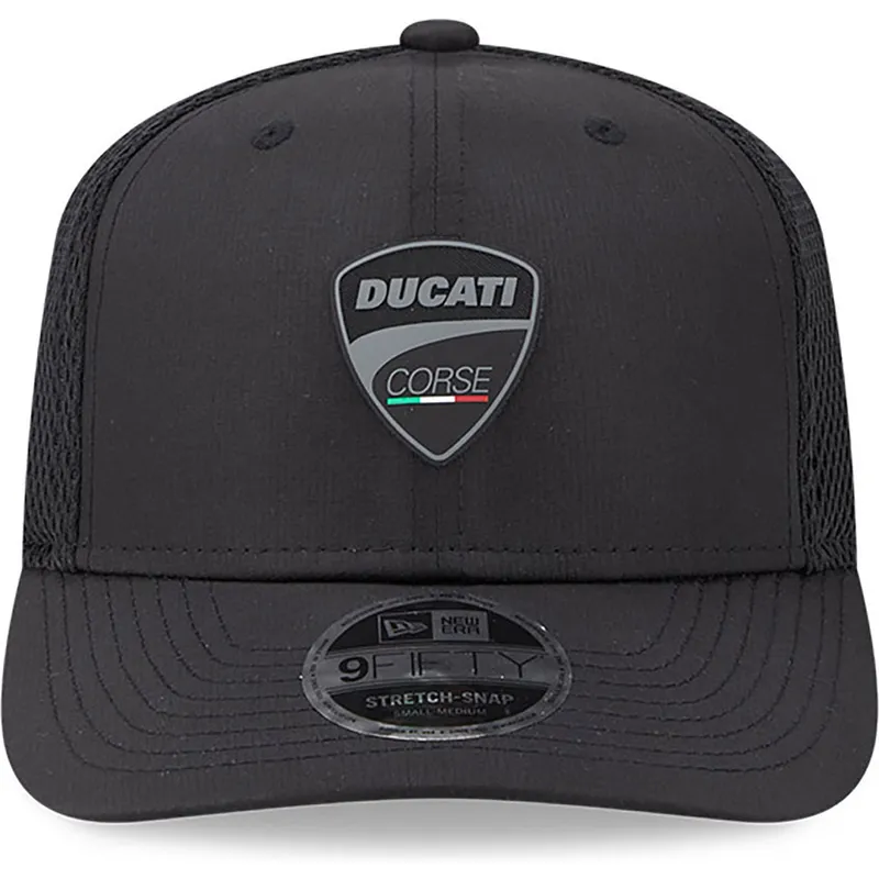 kepsar-curva-svart-snapback-9fifty-stretch-snap-ripstop-fran-ducati-motor-motogp-av-new-era