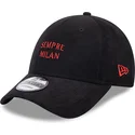 new-era-curved-brim-sempre-milan-9forty-needle-cord-ac-milan-serie-a-black-adjustable-cap