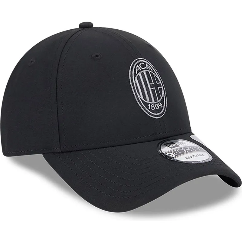 kepsar-curva-svart-justerbart-band-9forty-repreve-fran-ac-milan-serie-a-av-new-era