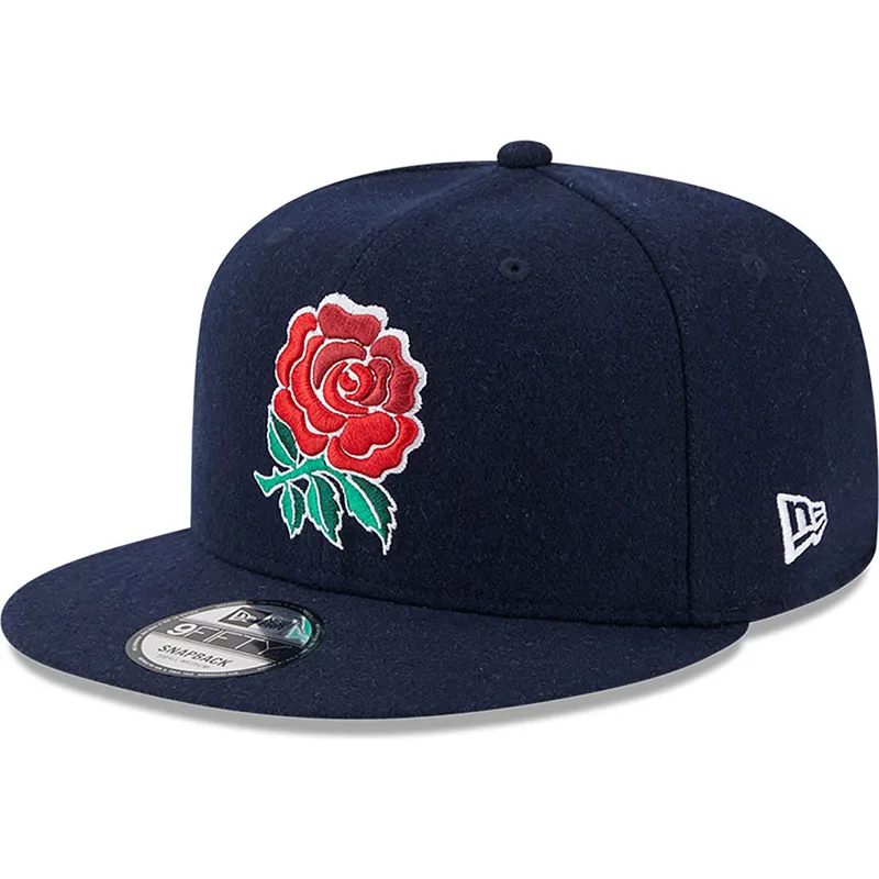 kepsar-plana-bla-snapback-9fifty-wool-fran-england-rugby-rfu-av-new-era