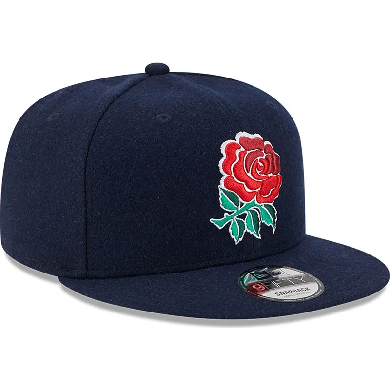 kepsar-plana-bla-snapback-9fifty-wool-fran-england-rugby-rfu-av-new-era