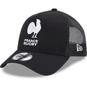 new-era-a-frame-monochrome-french-rugby-federation-ffr-black-trucker-hat