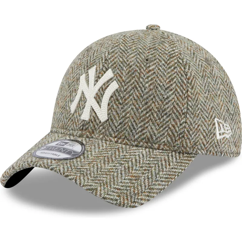 kepsar-curva-gra-justerbart-band-9twenty-tweed-pack-fran-new-york-yankees-mlb-av-new-era