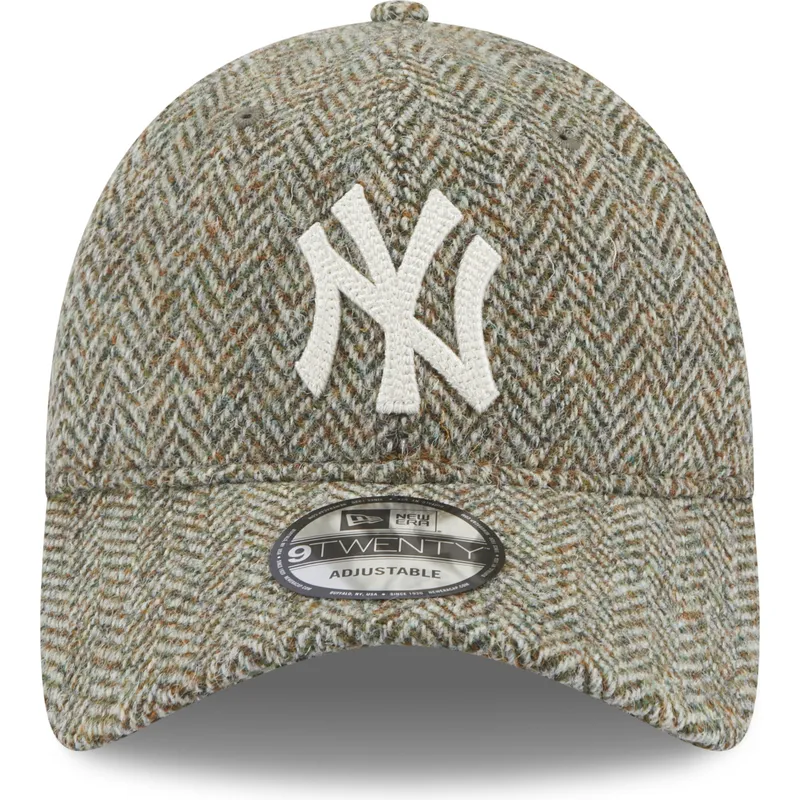 kepsar-curva-gra-justerbart-band-9twenty-tweed-pack-fran-new-york-yankees-mlb-av-new-era