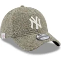 kepsar-curva-gra-justerbart-band-9twenty-tweed-pack-fran-new-york-yankees-mlb-av-new-era