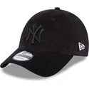 new-era-new-york-yankees-mlb-9forty-cord-svart-justerbar-bojd-keps-med-svart-logotyp