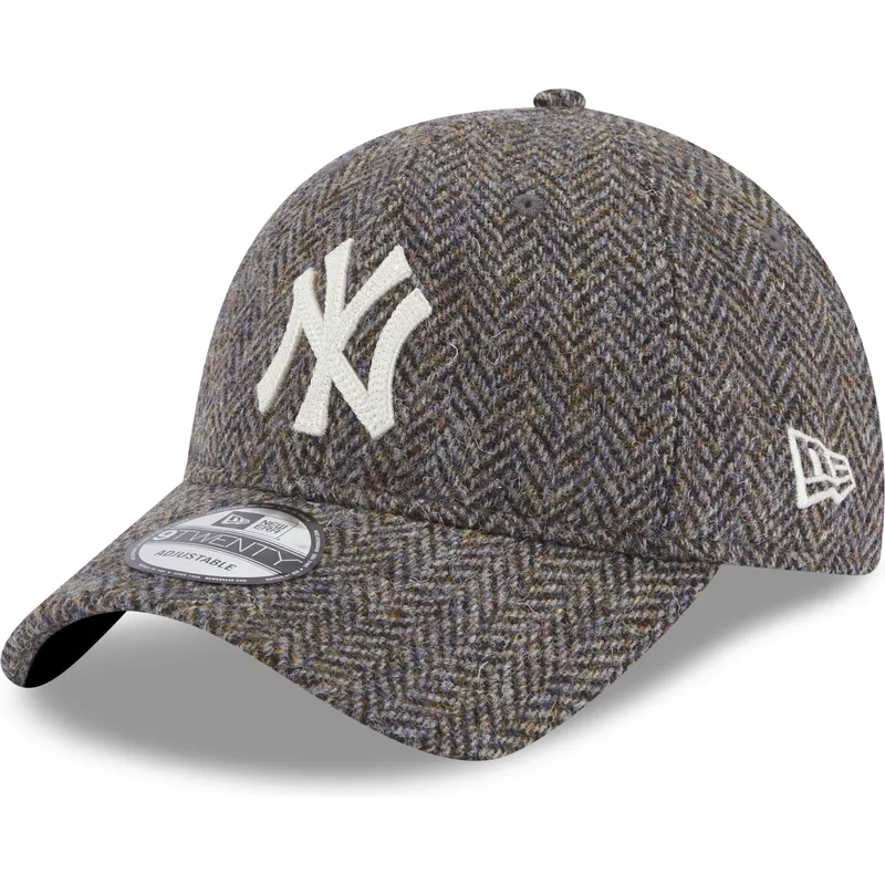 kepsar-curva-gra-justerbart-band-9twenty-tweed-pack-fran-new-york-yankees-mlb-av-new-era