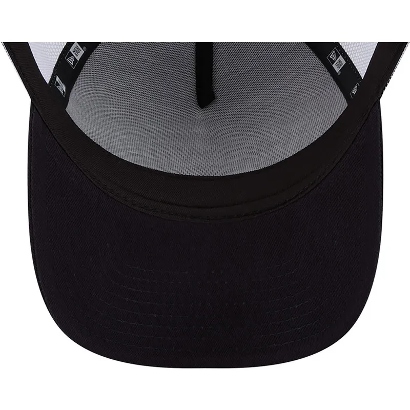 keps-trucker-marinbla-a-frame-team-script-new-york-yankees-mlb-fran-new-era