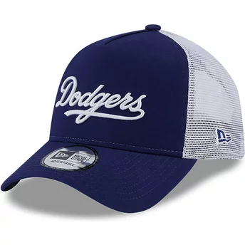 Blå A Frame Team Script truckerkeps från Los Angeles Dodgers MLB av New Era