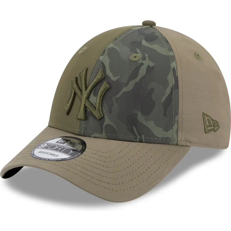 kepsar-curva-gron-justerbart-band-9forty-multi-texture-fran-new-york-yankees-mlb-av-new-era