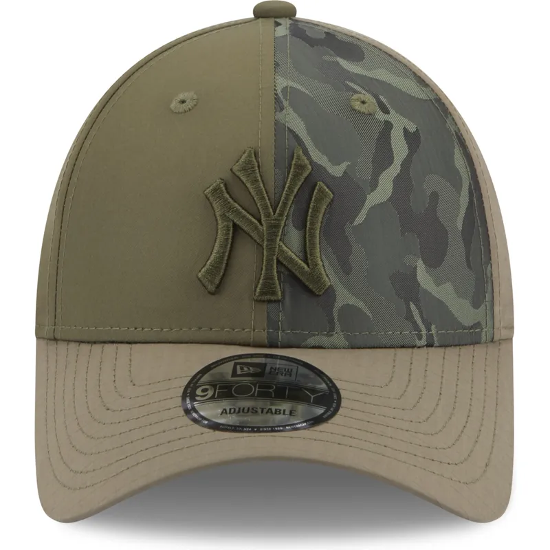 kepsar-curva-gron-justerbart-band-9forty-multi-texture-fran-new-york-yankees-mlb-av-new-era