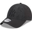 new-era-new-york-yankees-mlb-9forty-multi-texture-justerbar-svart-kurvkeps-med-svart-logotyp
