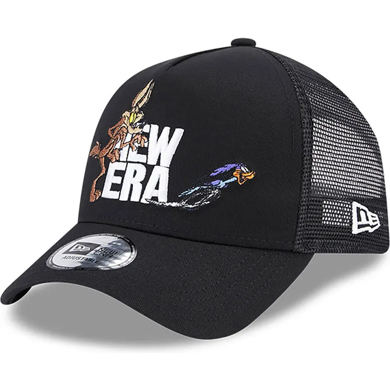 kepsar-curva-svart-snapback-a-frame-fran-coyote-y-correcaminos-looney-tunes-av-new-era