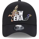 kepsar-curva-svart-snapback-a-frame-fran-coyote-y-correcaminos-looney-tunes-av-new-era