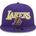 platt-violett-snapback-keps-9fifty-patch-los-angeles-lakers-nba-fran-new-era