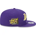 platt-violett-snapback-keps-9fifty-patch-los-angeles-lakers-nba-fran-new-era