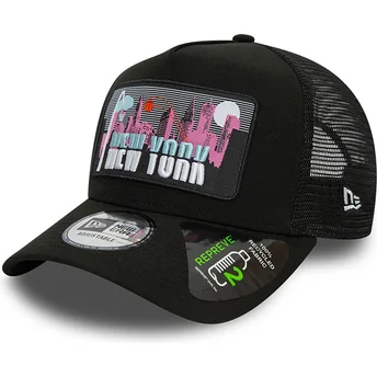 kepsar-curva-svart-snapback-a-frame-repreve-license-plate-fran-new-york-av-new-era