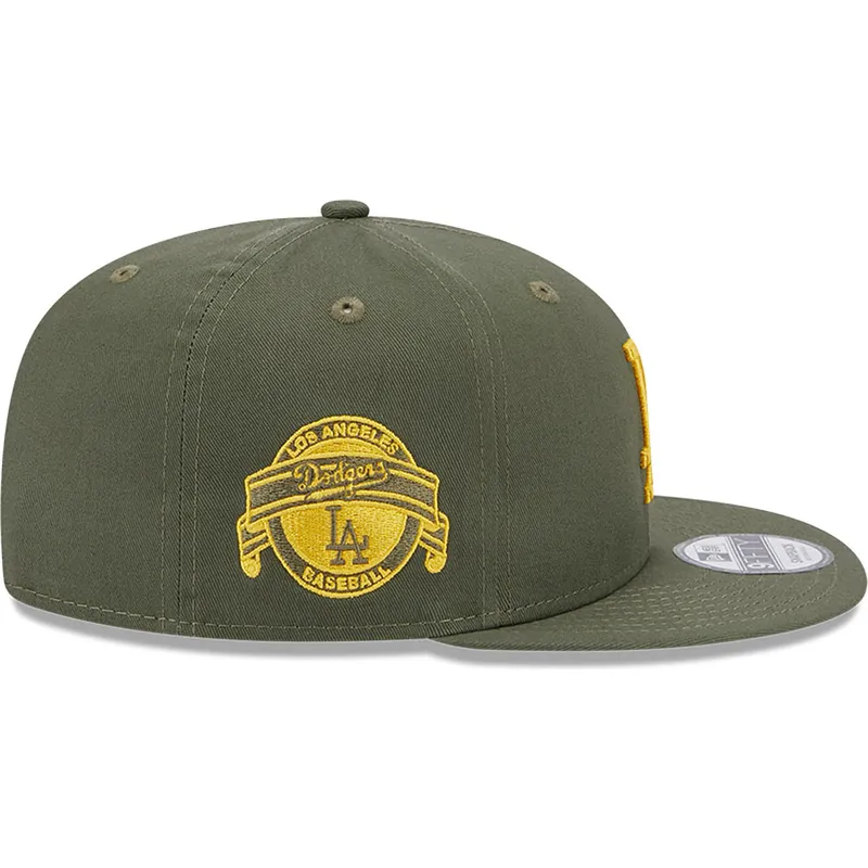 kepsar-plana-gron-snapback-9fifty-side-patch-fran-los-angeles-dodgers-mlb-av-new-era