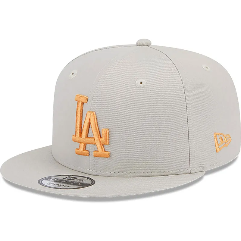 kepsar-plana-beige-snapback-9fifty-side-patch-fran-los-angeles-dodgers-mlb-av-new-era