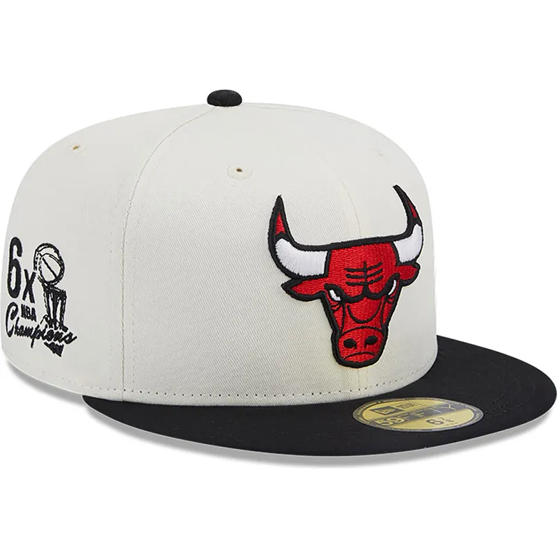 kepsar-plana-vit-justerad-59fifty-championships-fran-chicago-bulls-nba-av-new-era