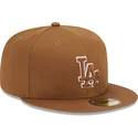 kepsar-plana-brun-justerad-59fifty-team-outline-fran-los-angeles-dodgers-mlb-av-new-era