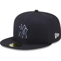kepsar-plana-marinbla-justerad-59fifty-team-outline-fran-new-york-yankees-mlb-av-new-era