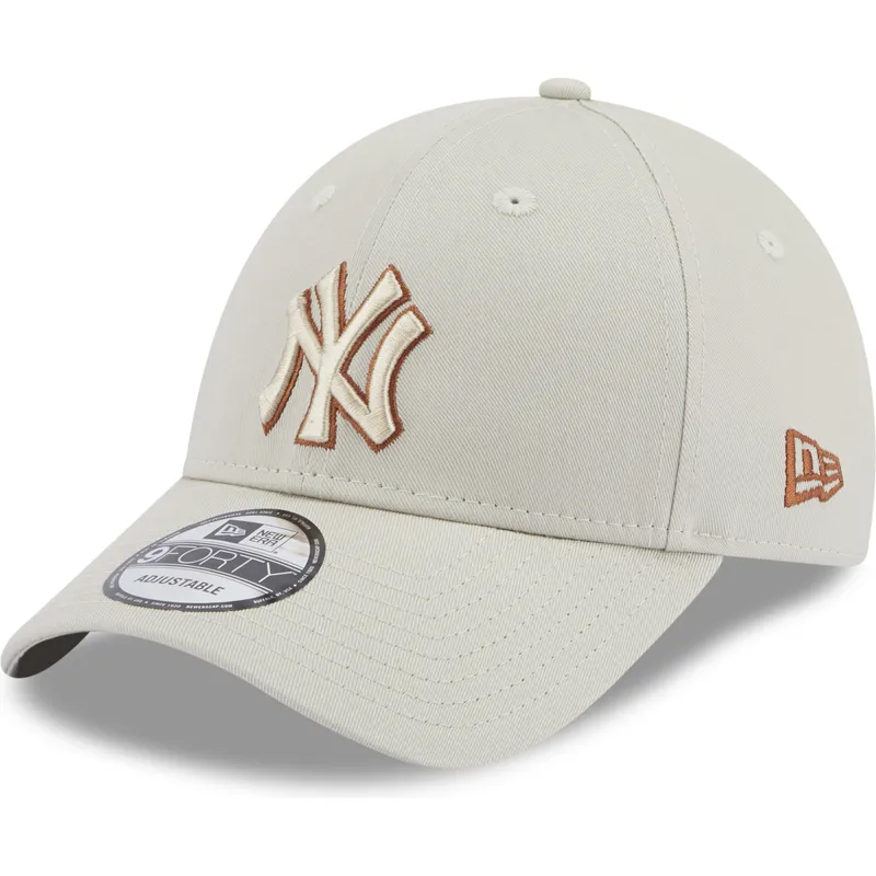 kepsar-curva-beige-justerbart-band-9forty-team-outline-fran-new-york-yankees-mlb-av-new-era