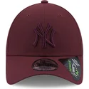 kepsar-curva-rod-justerbart-band-granate-granate-9forty-repreve-fran-new-york-yankees-mlb-av-new-era