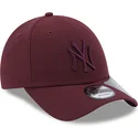 kepsar-curva-rod-justerbart-band-granate-granate-9forty-repreve-fran-new-york-yankees-mlb-av-new-era