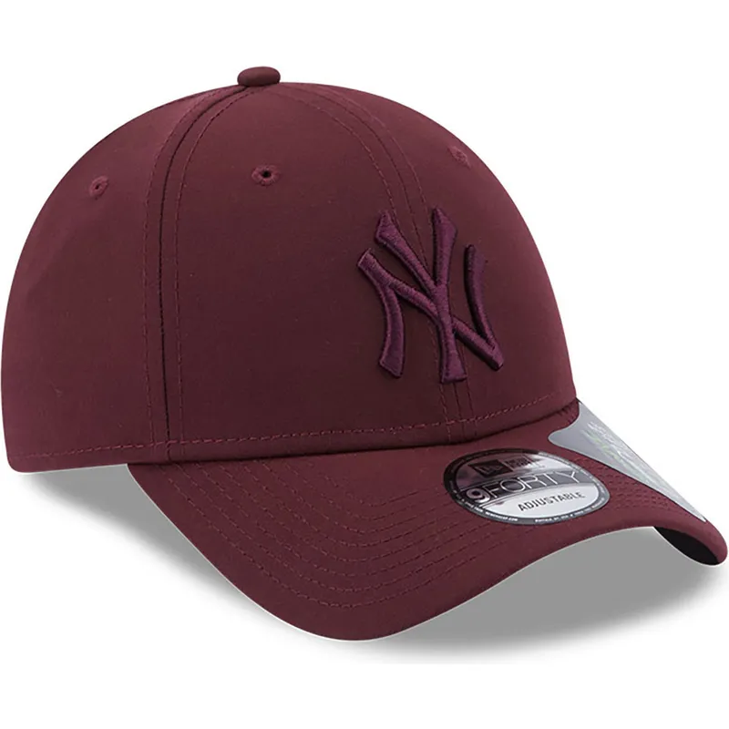 kepsar-curva-rod-justerbart-band-granate-granate-9forty-repreve-fran-new-york-yankees-mlb-av-new-era