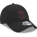 new-era-new-york-yankees-mlb-9forty-team-outline-justerbar-svart-bojd-keps